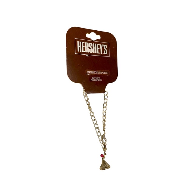 NWT Girl’s Hershey’s Birthstone Bracelet October Pink Zircon - Picture 3 of 4